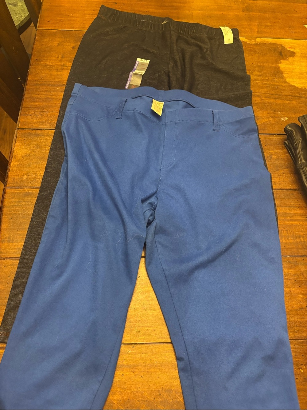 Faded Glory Blue and Black Women’s Jeggings - pack of 2